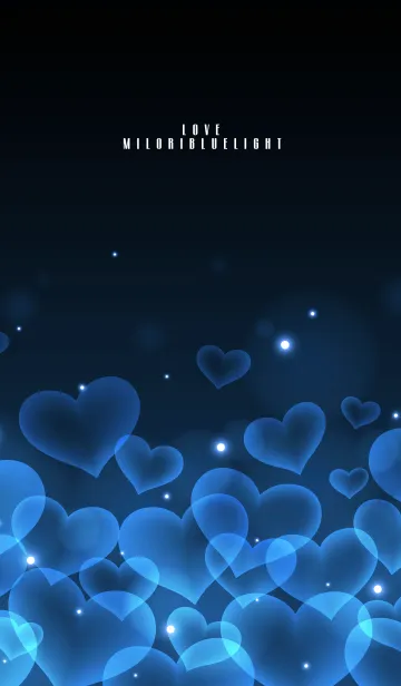 [LINE着せ替え] MILORI BLUE HEARTの画像1
