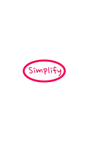 [LINE着せ替え] Simplify (苺パフェ)〜シンプルデザイン〜の画像1