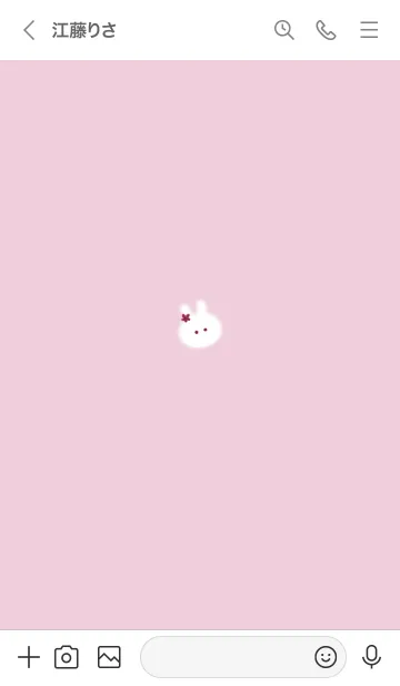 [LINE着せ替え] ～うさぎ♥ピンク10_1～の画像3