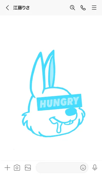 [LINE着せ替え] ハングリー ラビット 69の画像3