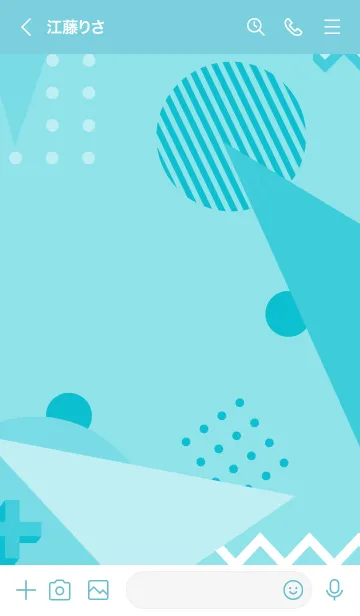 [LINE着せ替え] Flat Geometric 5.4の画像3