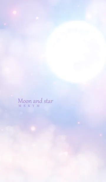 [LINE着せ替え] Moon And Star-PURPLE 12の画像1
