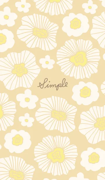 [LINE着せ替え] 白いお花たくさん7の画像1