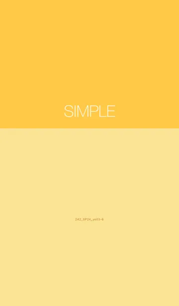 242.24_イエロー3-6のLINE着せ替え
