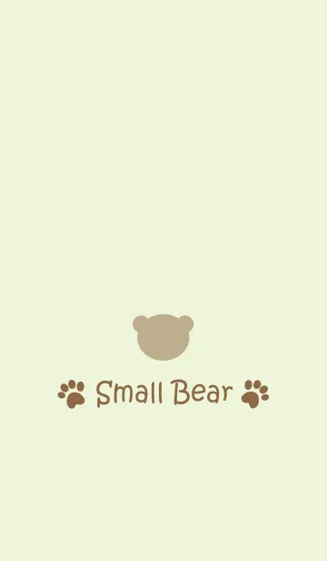 [LINE着せ替え] Small Bear *Natural Green*の画像1