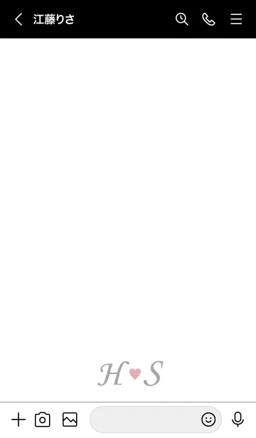 [LINE着せ替え] Love Initial H&S イニシャル 8の画像3