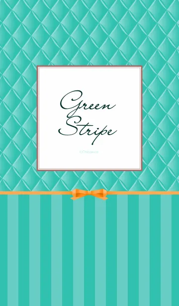 [LINE着せ替え] Green Stripeの画像1