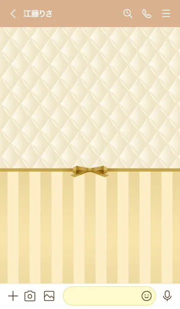 [LINE着せ替え] Gold Stripeの画像3