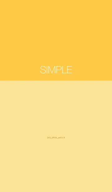 [LINE着せ替え] 242.24_イエロー3-9の画像1