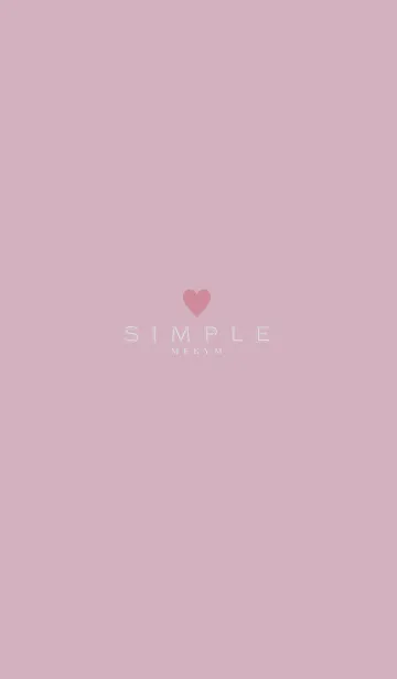 [LINE着せ替え] DUSKY PINK.SIMPLE -HEART- 16の画像1