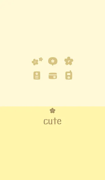 [LINE着せ替え] さくら[イエロー]の画像1