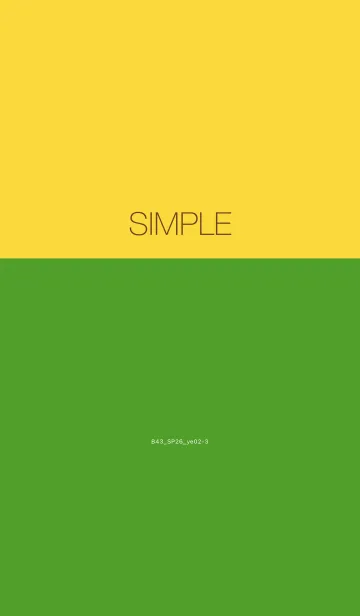 [LINE着せ替え] B43.26_イエロー2-3の画像1