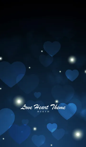 [LINE着せ替え] Love Heart Theme -MILORI BLUE-の画像1