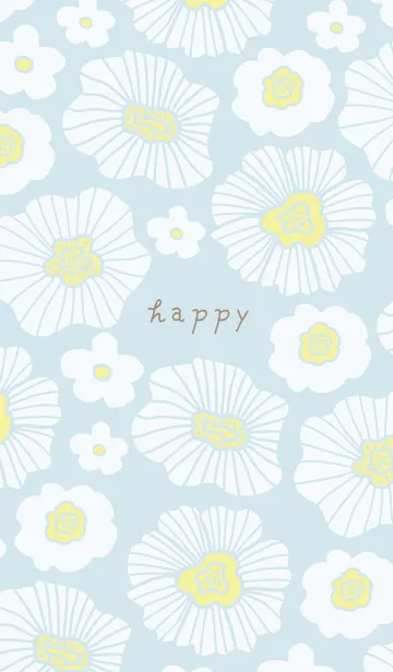 [LINE着せ替え] 白いお花たくさん18の画像1