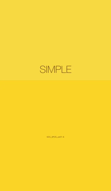 [LINE着せ替え] 643.25_イエロー1-6の画像1