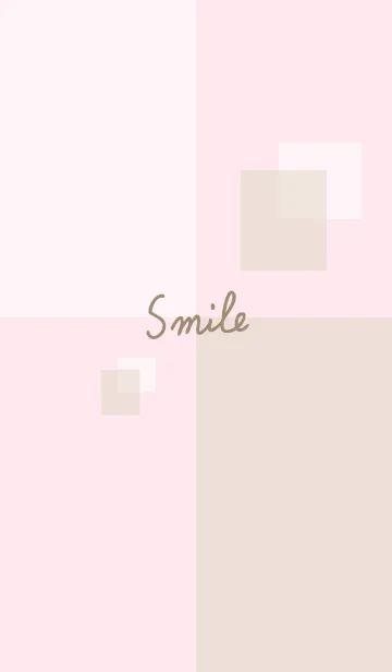 [LINE着せ替え] 白とベージュの四角9の画像1