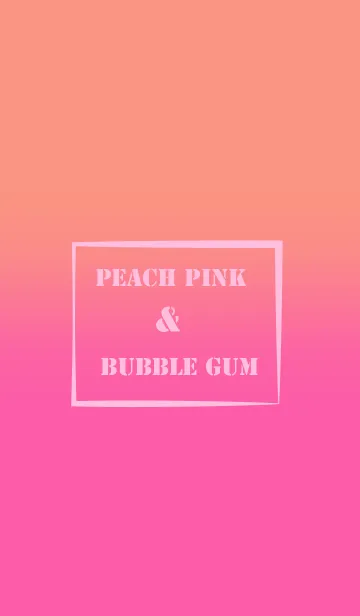 [LINE着せ替え] Bubble Gum & Peach Pink Theme (JP)の画像1