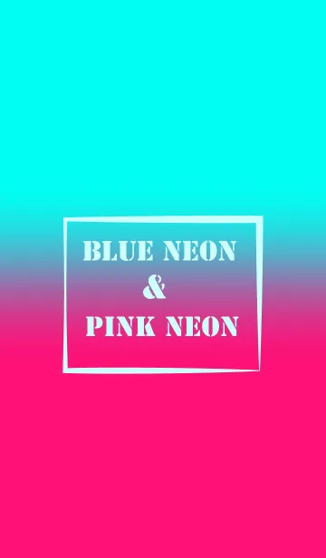 [LINE着せ替え] Neon Pink & Neon Blue  Theme (JP)の画像1