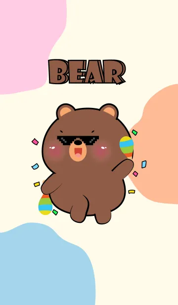 [LINE着せ替え] Bear Love Party Theme  (JP)の画像1