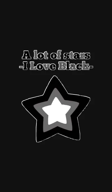[LINE着せ替え] A lot of stars -I Love Black-の画像1