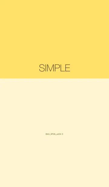 [LINE着せ替え] B44.26_イエロー4-3の画像1