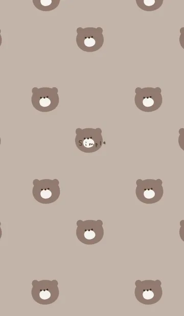 [LINE着せ替え] くすみベージュとクマだらけ。の画像1