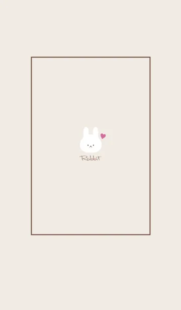 [LINE着せ替え] Rabbit-Dusky Beige 12の画像1