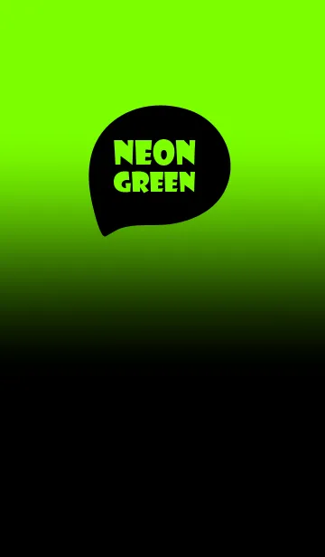 [LINE着せ替え] Black & Neon Green Theme (JP)の画像1
