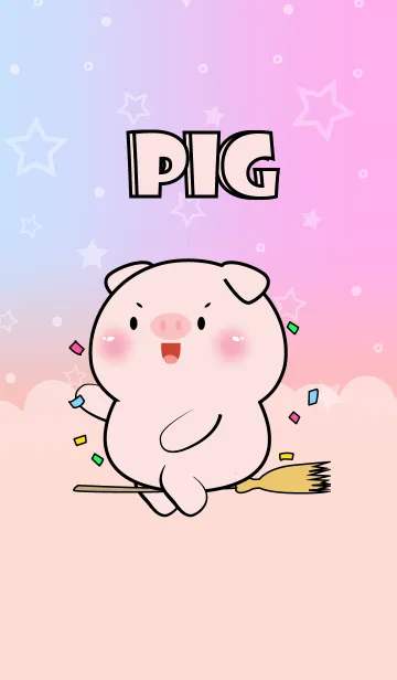 [LINE着せ替え] Cute Naughty Pig  Theme (JP)の画像1