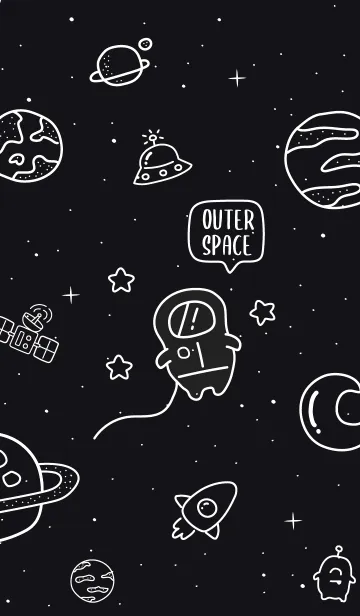 [LINE着せ替え] OUTER SPACE (W) 2.0 +の画像1