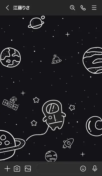 [LINE着せ替え] OUTER SPACE (W) 2.0 +の画像3