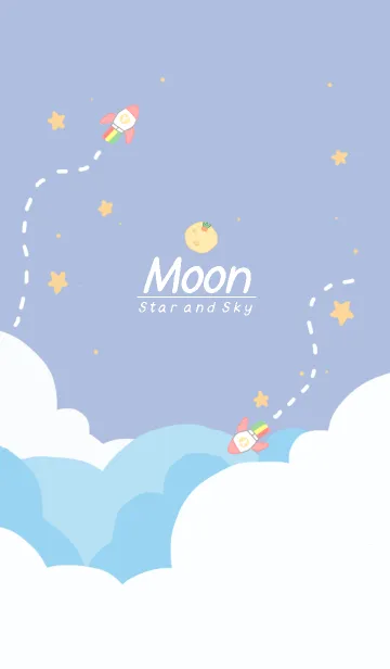 月、星、空の着せ替えメイン画像