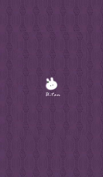 [LINE着せ替え] ～うさぎとニット♥ピンクパープル25_1～の画像1