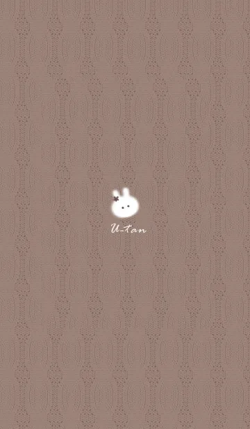 [LINE着せ替え] ～うさぎとニット♥ブラウン28_1～の画像1