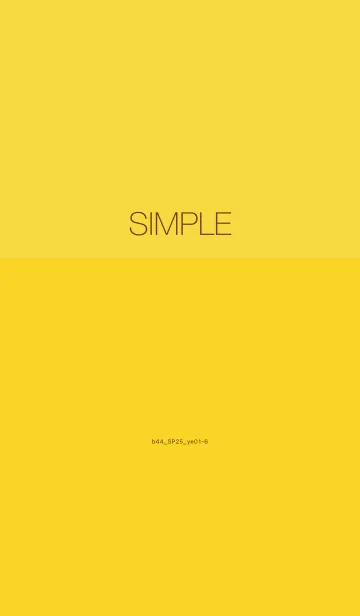 [LINE着せ替え] b44_25_イエロー1-6の画像1