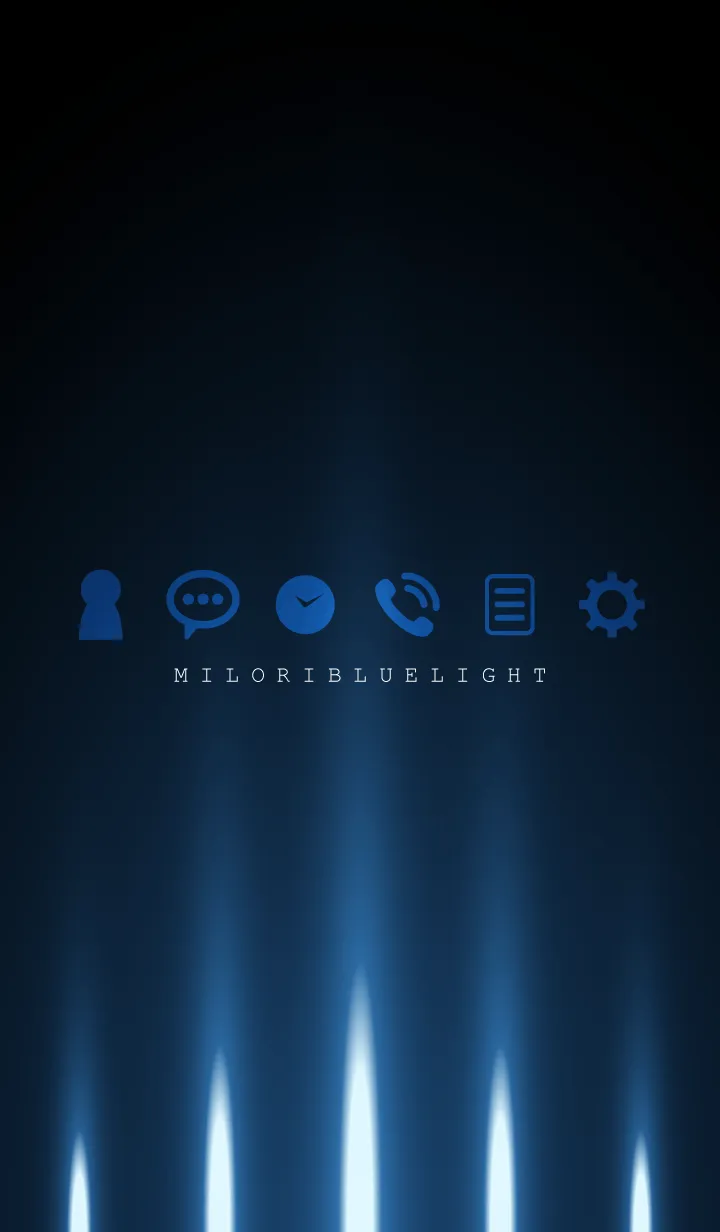 [LINE着せ替え] MILORI BLUE LIGHT 2の画像1