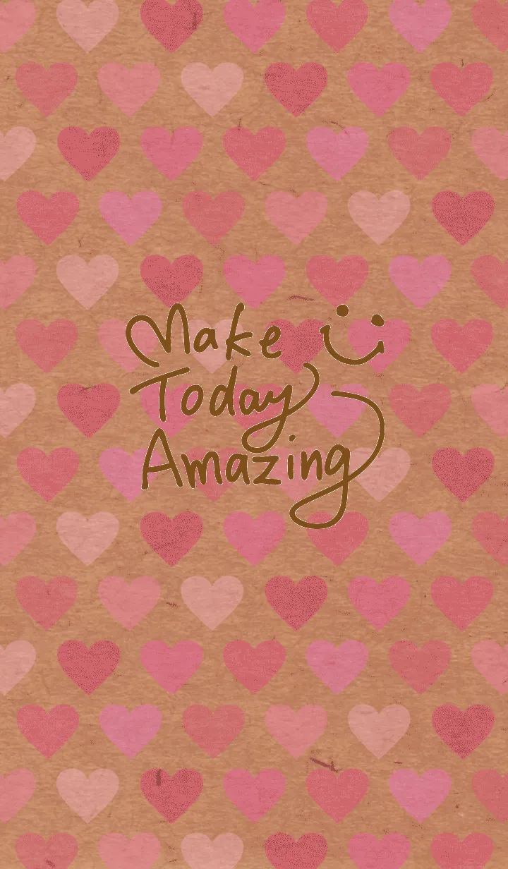 [LINE着せ替え] クラフトハートピンク スマイル25の画像1