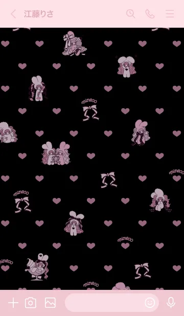 [LINE着せ替え] りぼん♡minecoの画像3