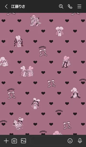 [LINE着せ替え] りぼん❤︎minecoの画像3