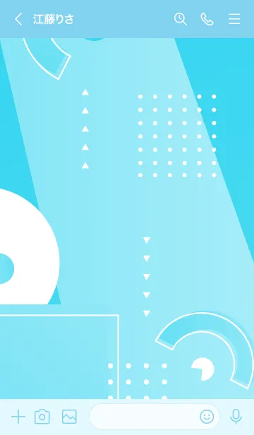 [LINE着せ替え] Geometric Gradient 1.6の画像3