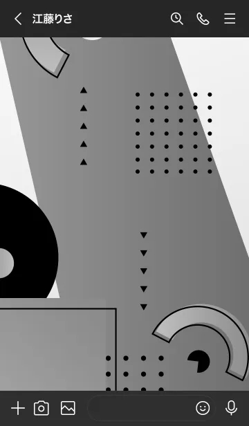 [LINE着せ替え] Geometric Gradient 1.7の画像3