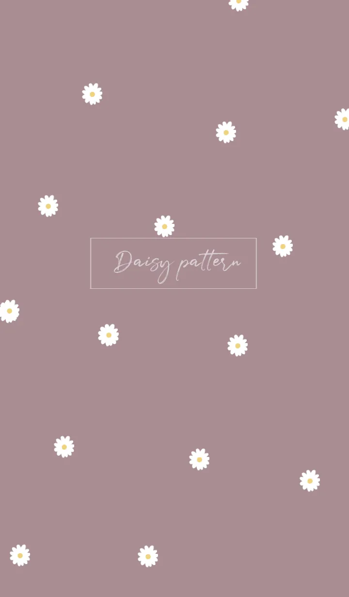 [LINE着せ替え] daisy_pattern (smokey pink)の画像1