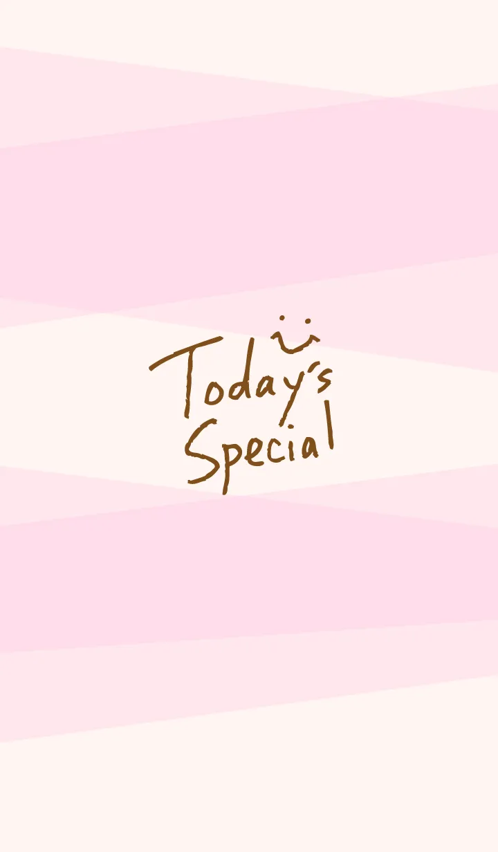 [LINE着せ替え] 色面構成 ピンク スマイル25の画像1