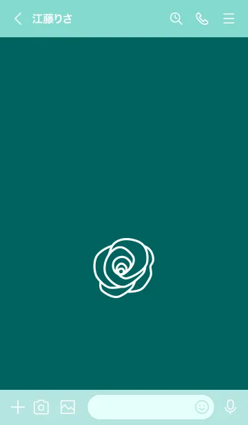 [LINE着せ替え] シンプル ローズ 09の画像3