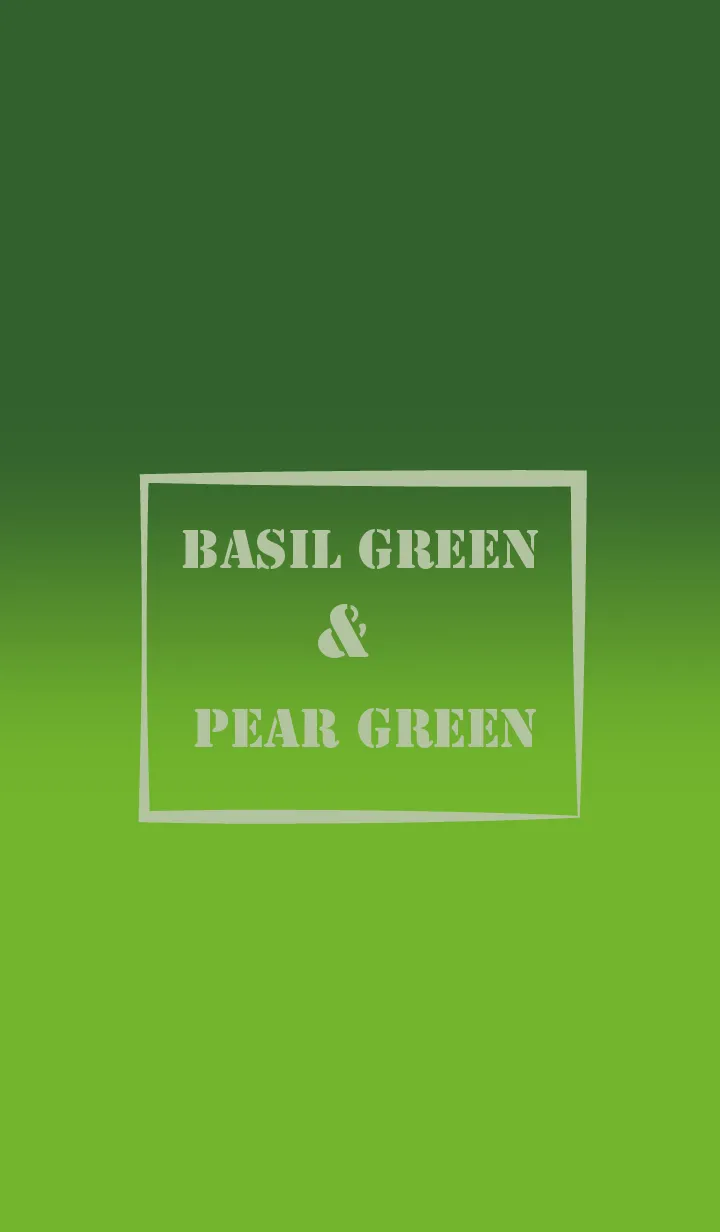 [LINE着せ替え] Basil Green & Pear Green Theme (JP)の画像1