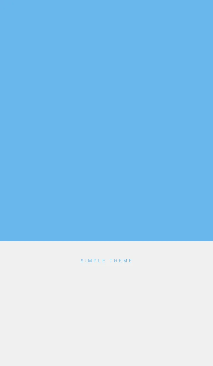 [LINE着せ替え] Simple / Theme / Sky Blue x Light Grayの画像1