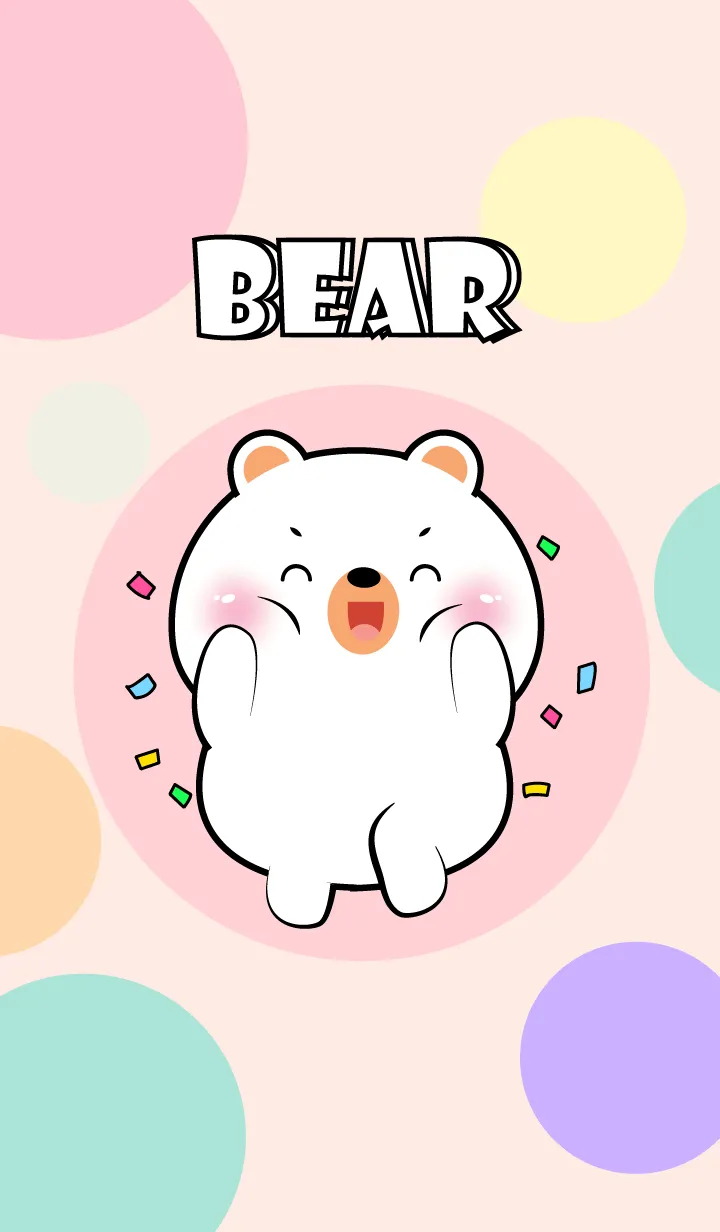 [LINE着せ替え] Little Prety White Bear Theme (JP)の画像1