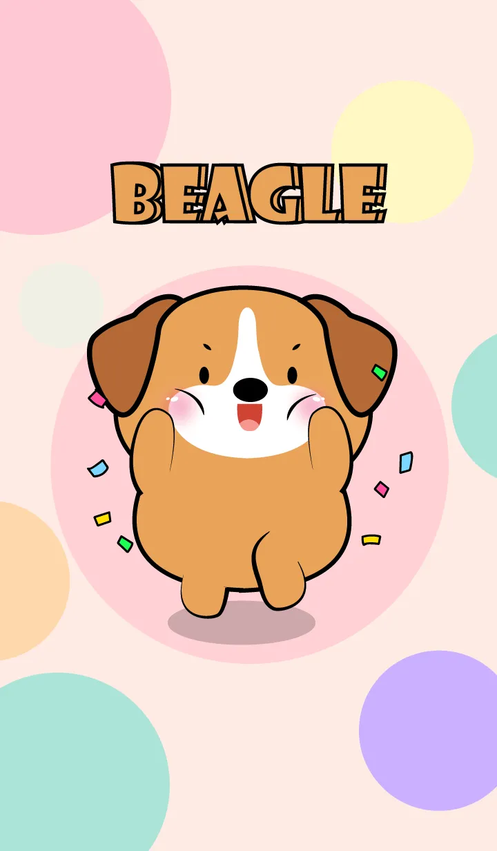 [LINE着せ替え] Little Prety Beagle Dog Theme (JP)の画像1