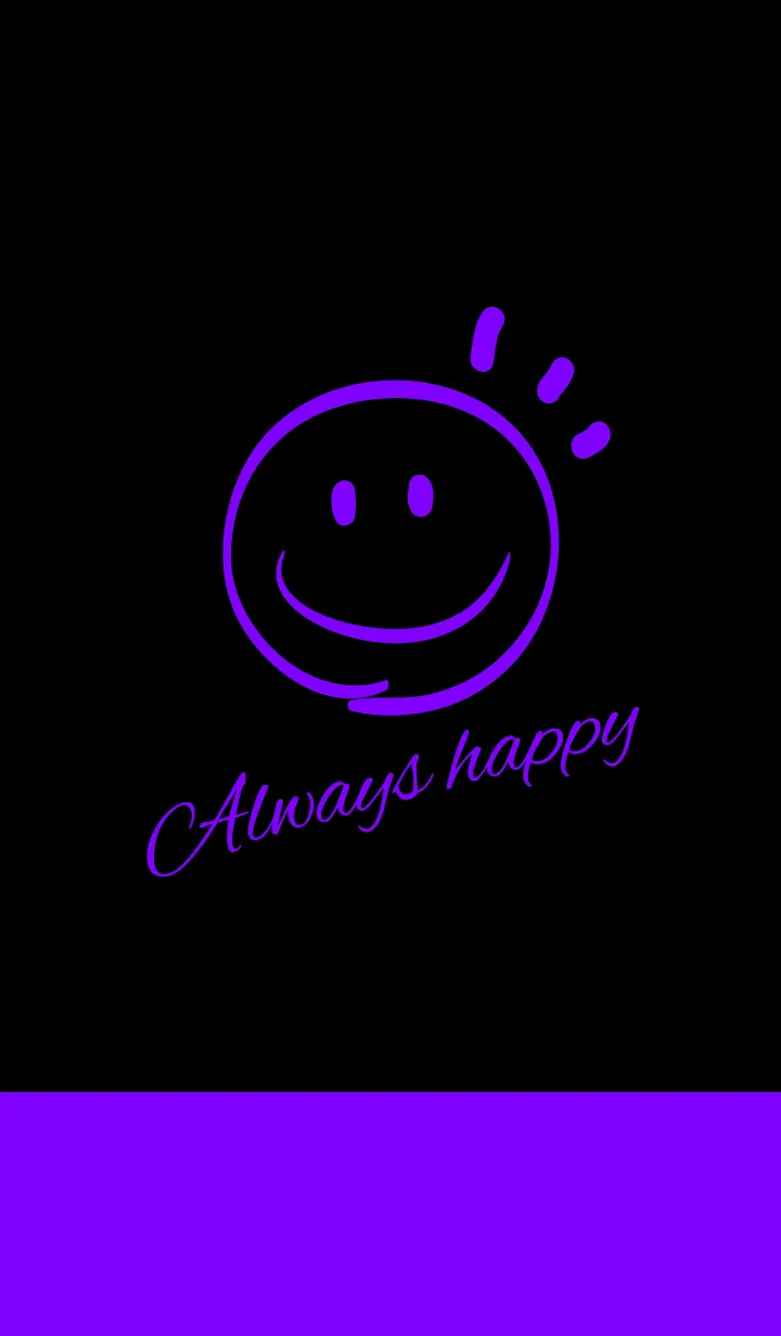 [LINE着せ替え] Always happy -VIVID PURPLE-の画像1