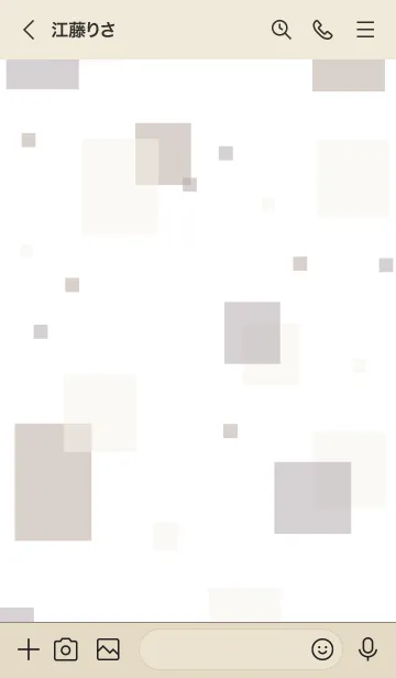 [LINE着せ替え] 大人シンプル四角4の画像3